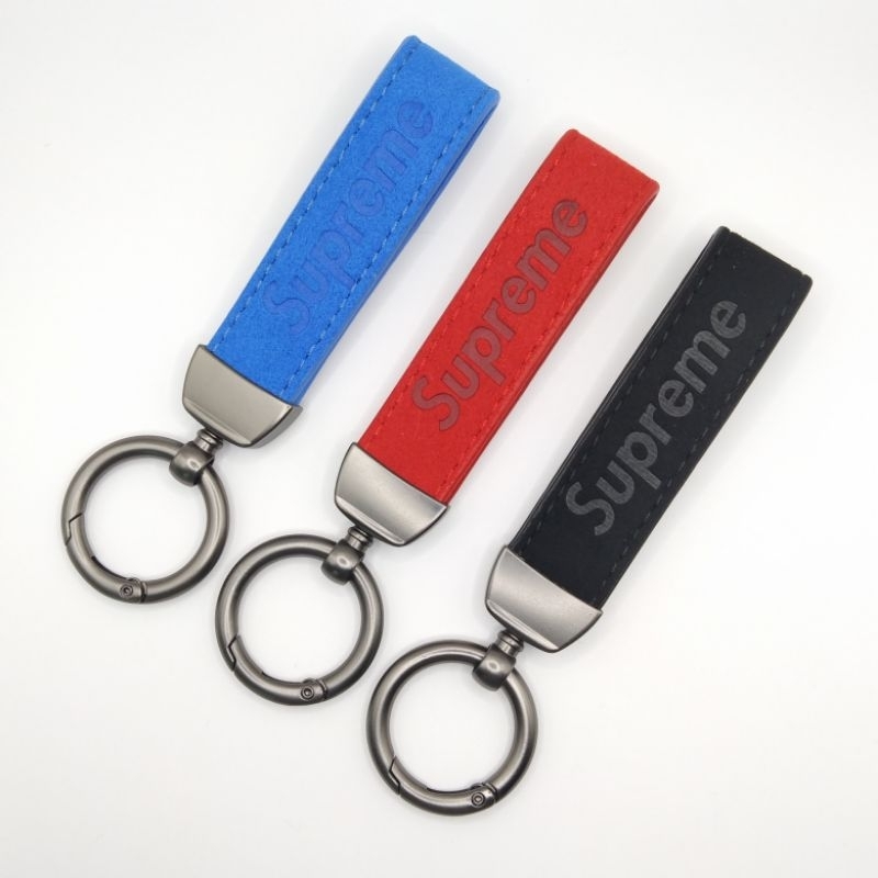 พวงกุญแจหนังแท้โลโก้ ,HONDA ,YAMAHA, Supreme,พวงกุญแจรถมอไซร์พวงกุญแจ