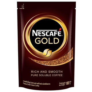 NESCAFE Gold Freeze Dried Instant Coffee เนสกาแฟ โกลด์ กาแฟสำเร็จรูป ชนิดฟรีซดราย แบบถุงเติม ขนาด 180 กรัม NESCAFE