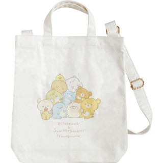 San-X Rilakkuma &amp; Sumikko Gurashi Honyagurumi  2WAY tote bag 4974413818117  [Direct from Japan] New