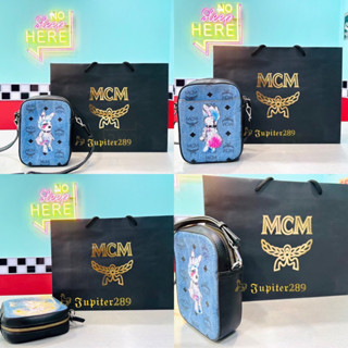 MCM crossbody Rabbit Denim Collection 2017ของแท้3ช่องการใช้งาน