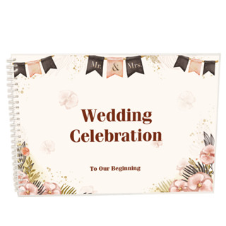 สมุดเซ็นอวยพรสมุดประสาทพรWeddingCelebration ขนาดA4