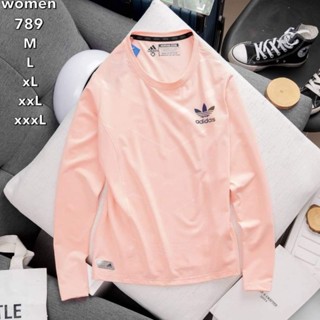‼️SALE‼️Adidas เสื้อออกกำลังกายแขนยาว ผ้ายืดหยุ่นดี