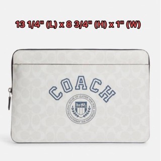 Coach LAPTOP SLEEVE IN SIGNATURE CANVAS กระเป๋าใส่ notebook