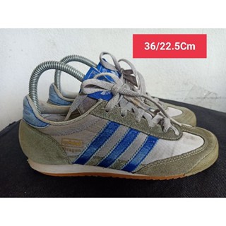 Adidas Size 36 ยาว 22.5 Cm  รองเท้ามือสอง  ผู้หญิง เท้าเล็ก   แฟชั่น ลำลอง ทำงาน