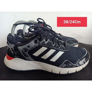 Adidas Size 38 ยาว 24 Cm  รองเท้ามือสอง  ผู้หญิง เท้าเล็ก   แฟชั่น ลำลอง ทำงาน