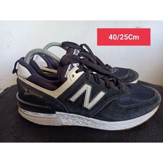 New balance Size 40 ยาว 25 Cm  รองเท้ามือสอง  ผู้หญิง เท้าเล็ก แฟชั่น ลำลอง ทำงาน