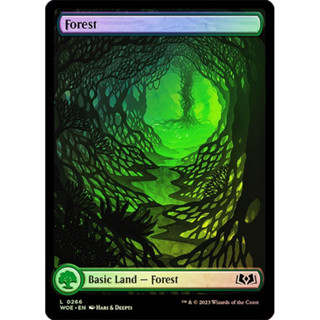 [MTG] Forest [WOE] [LAND] [COMMON] [FOIL] [Full Art][ENG] (การ์ดเมจิค / Magic the Gathering)