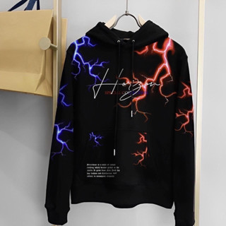 ฮู้ดสายฟ้า⚡️⚡️hoodie งานฟรีไซส์รอบอก40-44