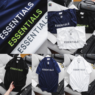 เสื้อยืดแขนสั้น ESSENTIALS 🔖 Unisex 👱🏻‍♂️👩🏼‍🦰 cotton 💯 ผ้านุ่ม ใส่สบายตัว พร้อมส่งจากไทย 🚚 ร้านค้าจัดส่งไว