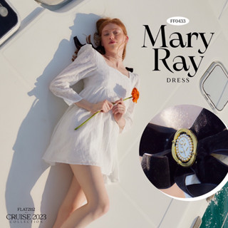 ปล่อยต่อ FLAT2112 FF0433 : MARY RAY DRESS มินิเดรส เดรสลูกไม้ ไซค s