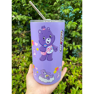 แก้วทรงกระบอกเก็บความเย็น พิมพ์ลาย3Dรอบใบ ขนาด600ml สแตนเลส304