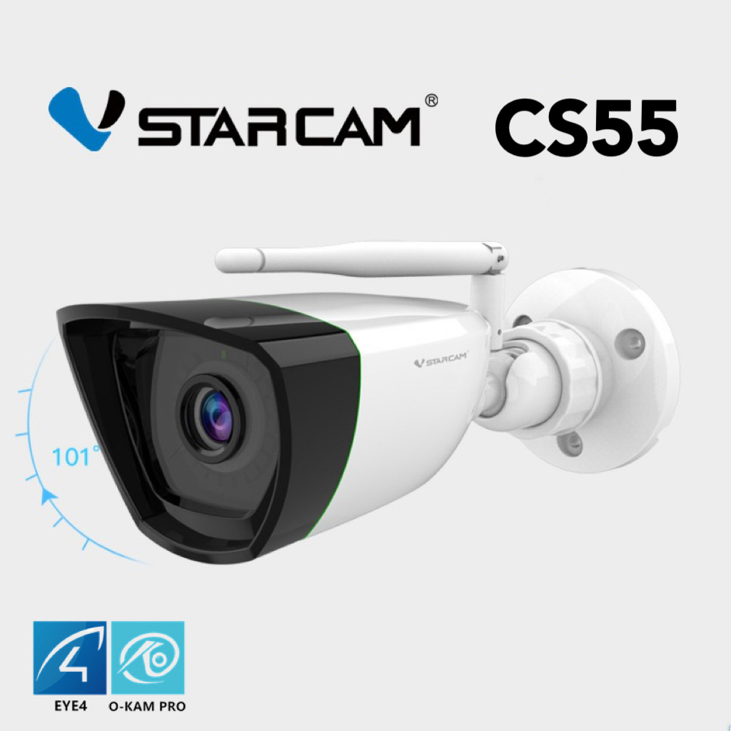 VStarcam CS55 1296P Outdoor IP Camera กล้องวงจรปิดไร้สาย กล้องนอกบ้าน 3.0ล้านพิกเซล