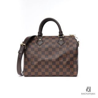 LV SPEEDY BAND 25 BROWN DAMIER DAMIER CANVAS GHW