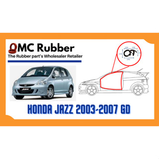 ยางขอบประตู [1 เส้น ≈ 4 เมตร] Honda Jazz 2003-2007 GD รุ่นดัดแปลง ฝั่งตัวถัง [Door Weatherstrip]