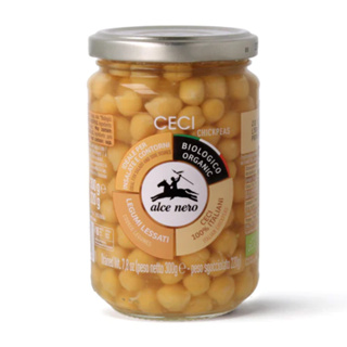 อัลเซ เนโร ถั่วลูกไก่ ออร์แกนิค จากอิตาลี 300 กรัม - Organic Cooked Chick Peas 300g Alce Nero brand