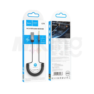 HOCO E78 อุปกรณ์รับสัญญาณบลูทูธ Car AUX Bluetooth Recelver BT V5.3 Banefit car AUX BT receiver