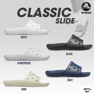 Crocs Collection รองเท้าแตะ รองเท้าลำลอง CR UX Classic Crocs Slide 206121-1FT / 206121-410 / 206121-001 / 206121-100 / 206121-2Y2