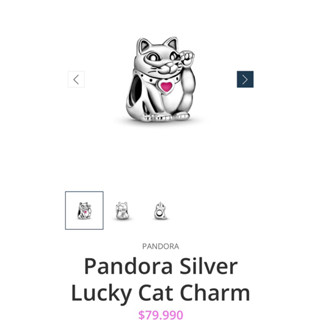 Pandora lucky cat charm (Japanese cat charm) แท้100% ชาร์มแมวกวักญี่ปุ่นหายากแล้วน้าา