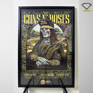 💎Intelligent | กรอบรูปพร้อมโปสเตอร์ Guns N Roses | x 1 กรอบ ตกแต่งบ้าน กรอบโปสเตอร์ กรอบรูปพร้อมกระจก กันส์แอนด์โรสเซส