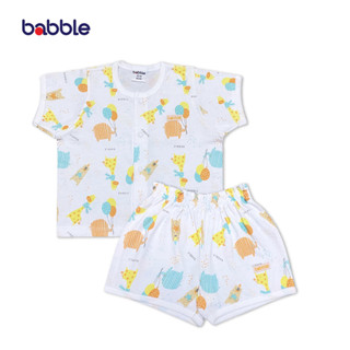 BABBLE ชุดเด็ก ชุดเซตเด็ก แขนสั้นขาสั้น อายุ 3 เดือน ถึง 7 ปี คอลเลคชั่น Happy Time (BSS)