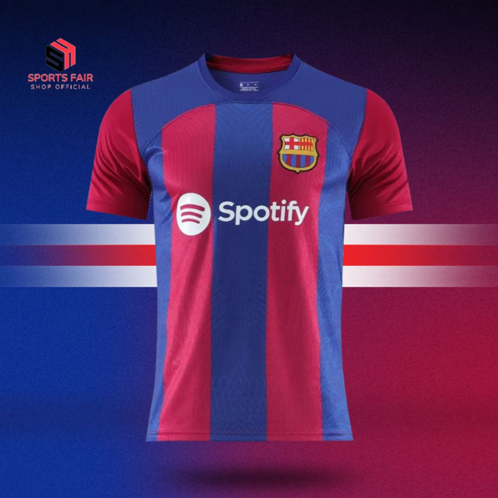 [sports_fair]ชุดฟตบอลทีม บาร์เซโลนา 2024 Player เสื้อ+กางเกง ใส่สะบาย