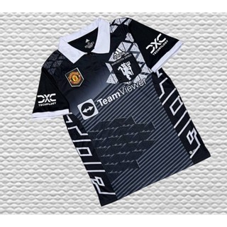 เสื้อกีฬา คอปก👽☠️ ปีศาจแดงMU👿 พิมพ์ลาย