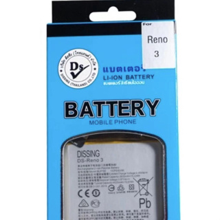 DISSINGแบตเตอรี่ ออปโป้ RENO3/RENO3PRO BLP755 **ประกันแบตเตอรี่ 1 ปี**ไม่ต้องค่าขนส่ง