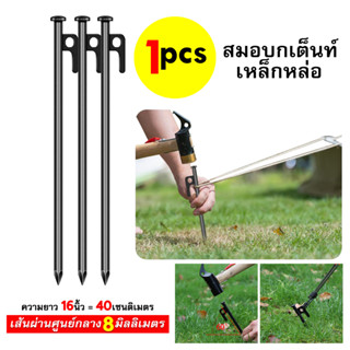 สมอบก สมอบกเหล็กหล่อ สมอบกเหล็ก แค้มป์ปิ้ง สมอบกเต็นท์ tent pegs การตั้งแคมป์ สมอกางเต็นท์ ความยาว 20cm 30cm 40cm.