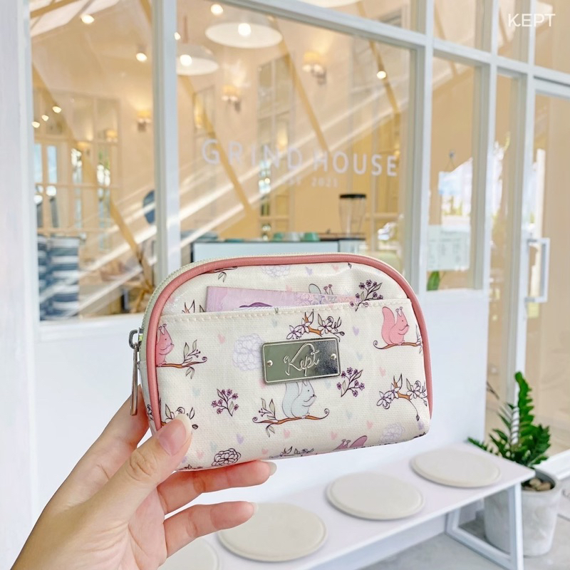 กระเป๋าใส่เงิน Pocket Bag KEPT กระเป๋าเงินใบสั้น ใส่เงินแล้วรูดซิปไม่กินแบงค์ มีช่องใส่บัตรด้านใน พกพาสะดวก