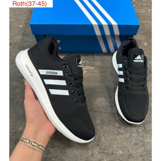 adidas รองเท้าผ้าใบผูกเชือกใส่ได้ทั้งชาย-หญิง