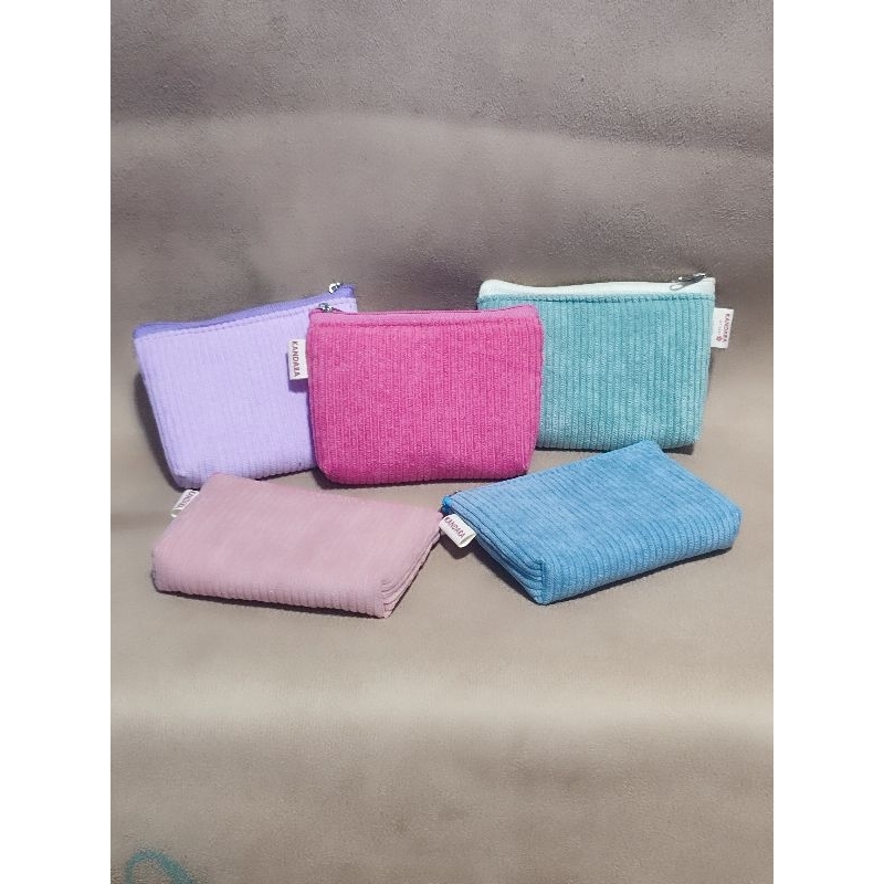 กระเป๋าใส่เหรียญ ใส่บัตร ผ้าลูกฟูกน่ารัก