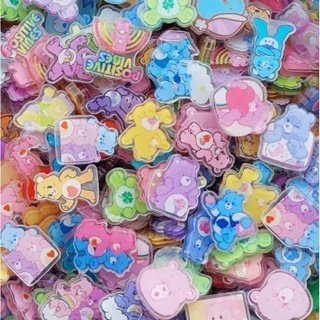 DIY - แผ่นอะคริลิค ไซส์จิ๋ว 2 cm ลาย แคร์แบร์ (Care Bears) คละลาย 50 ชิ้น