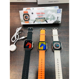 Smart watch สมาร์ทวอทช์ รุ่น T800 ultra นาฬิกาอัจฉริยะ พร้อมส่ง คุยโทรศัพท์ได้ แถมสายชาร์จและคู่มือผู้ใช้ *-*