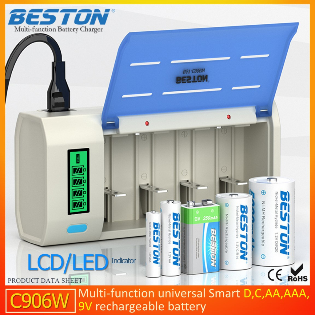 [ประกัน 3 เดือน] เครื่องชาร์จ Beston Universal Charger BST-C906W หน้าจอ LED [เฉพาะเครื่องชาร์จ)