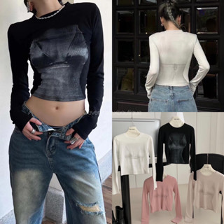 NEW• BRA LONG-SLEEVE🔥 (350฿ฟรีส่ง) เสื้อแขนยาวรุ่นใหม่ ผ้าดีมากก ดีเทลสกรีนลายบิกินี่ทั้งหน้าและหลัง แซ่บมากปังมาก wg.we