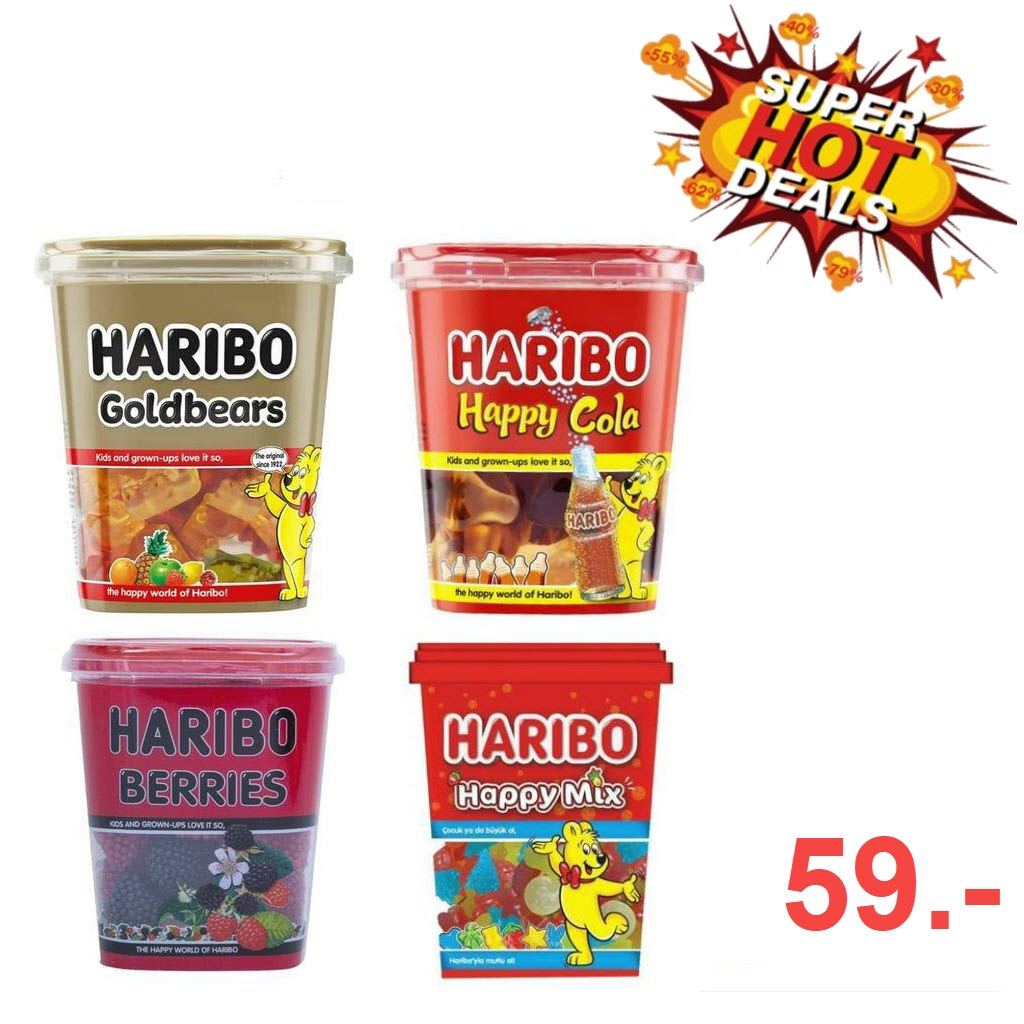 Haribo Goldbears Happy Cola Happy Mix Berries 150g  ฮาริโบ้ กัมมี่ เจลลี่ ขนาด 150 กรัม Jolly Bear N