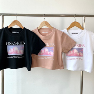 BABY CROP เสื้อครอปสกรีนลายน่ารัก เนื้อผ้าCotton 🍧🍭