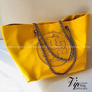 TORY Ella Chain Tote 32cm / TORY TOTE NYLON BAG  พร้อมส่ง 4 สี กระเป๋าสะพายทรงโท้ท จุของได้เต็มที่ น้ำหนักเบา