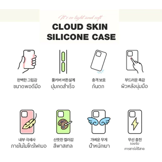 เคส Simply Roar Cloud Skin Silicone Case - สำหรับ iPhone 15 / 15 Plus / 15 Pro / 15 Promax