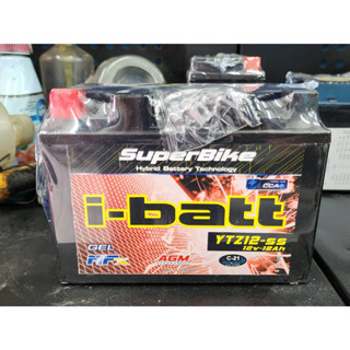 ราคารวมส่ง i-batt รุ่น YTZ12-SS สั่งปุ๊ปส่งปั๊ป ส่งของออกภายในวันทุกวัน  ninja BMW c600 Bolt