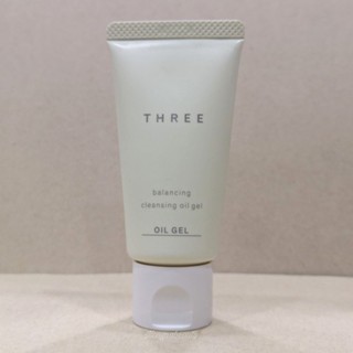 THREE Balancing Cleansing Oil Gel 28g (ขนาดทดลอง) คลีนซิ่งทําความสะอาดและปรับสมดุลผิวหน้า