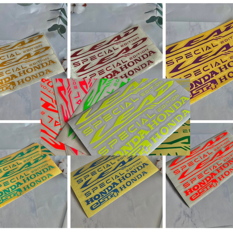 สติ๊กเกอร์ lead 4 วาล์ว ครบชุด 5 จุด