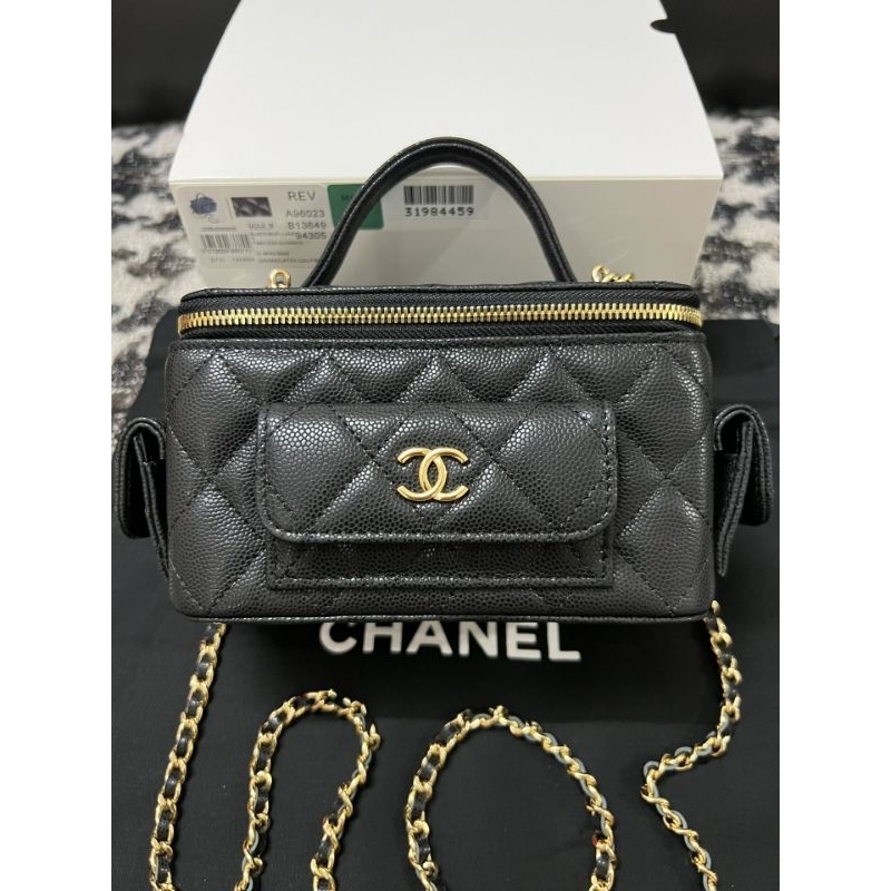Chanel clutch with chain grain calfskin 23K [New]