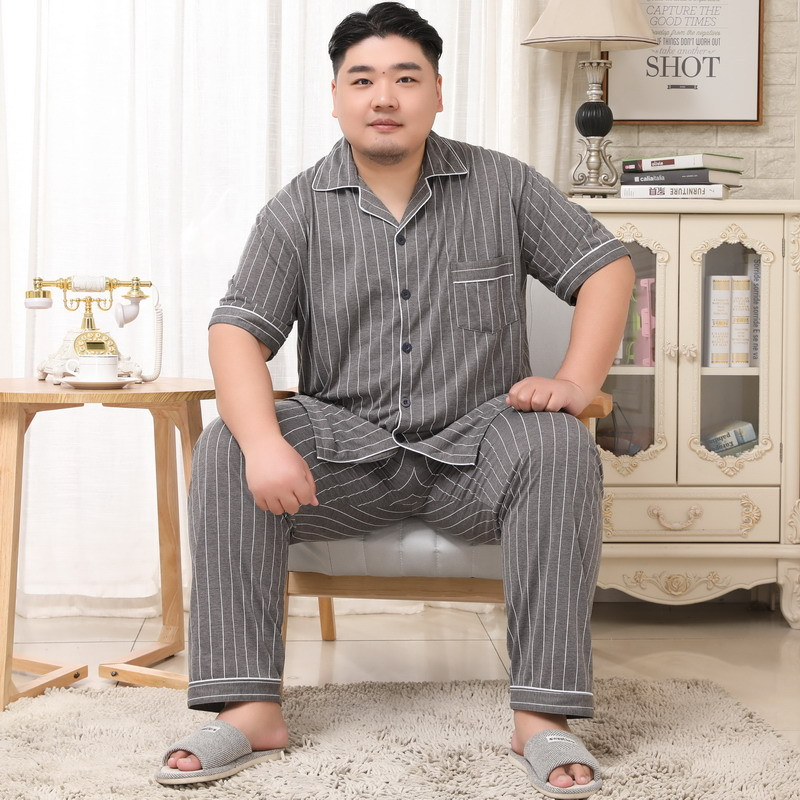 **ถูกสุด พร้อมส่ง!! ชุดนอนผู้ชายอ้วน ชุดนอนคนอ้วน ชุดนอนไซส์ใหญ่ ผ้าคอตตอนไม่หนา เนื้อผ้าดี ใส่สบาย