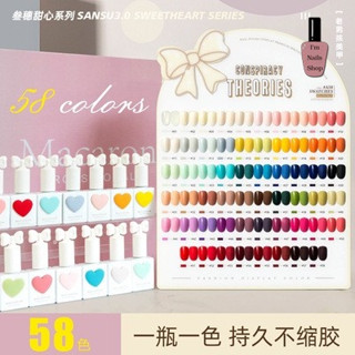 สีทาเล็บเจล  MACARON 58 (1-30)สี สวย ขวดน่ารัก สีแน่น  พร้อม…