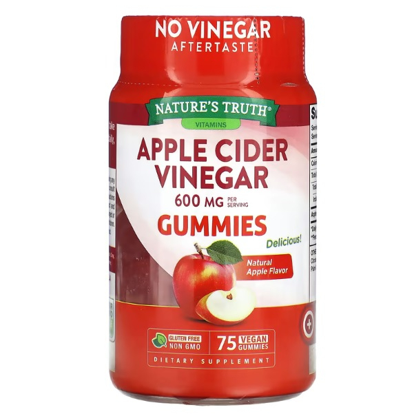 ถูกที่สุด! แอปเปิ้ลไซเดอร์ กัมมี่ เยลลี่ Apple Cider Vinegar gummies ชนิดเคี้ยว Nature's truth