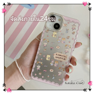 🎐จัดส่งภายใน24ชม🎐เคส for iPhone 11 14 Pro Max Case for iPhone 12 13 ป้องกันการตก การป้องกัน พื้นผิวกระจก การ์ตูน