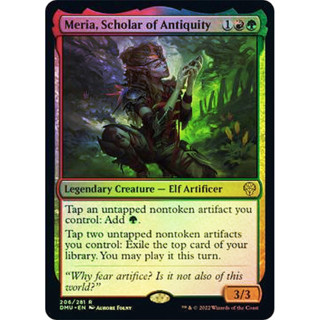 [MTG] Meria, Scholar of Antiquity [DMU] [MULTI] [RARE] [FOIL] [ENG] (การ์ดเมจิค / Magic the Gathering)