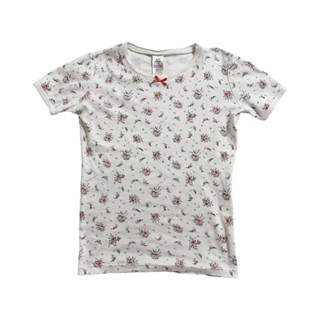 mini boden baby tee เบบี้ทีลายดอกเล็ก แต่งโบว์