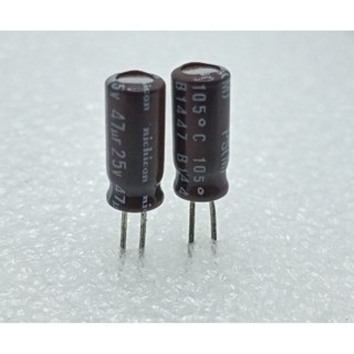 Nichicon PS(M) 47uf 25V Capacitor 10 ชิ้น